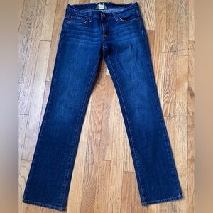Lucky mid rise boot cut Jean whiskering Med wash size 4